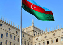 Azerbaijan celebrates National Flag Day on November 9. Baku, Azerbaijan. 2012 