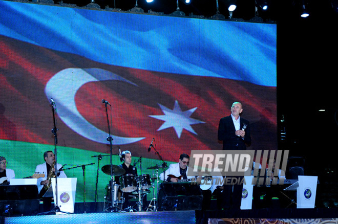 A grand concert was held in Baku in connection with the State Flag Day. Azerbaijan, Nov.09, 2012