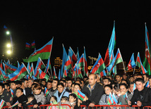 A grand concert was held in Baku in connection with the State Flag Day. Azerbaijan, Nov.09, 2012