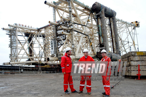 Company BP - operator of the "Azeri-Chirag-Guneshli" offshore fields' block has completed the construction of the bearing unit of the platform within the Chirag oil project (increase in oil production on the "Azeri-Chirag-Guneshli" offshore fields' block). Azerbaijan, Dec.11, 2012