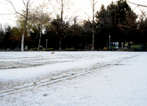 First snow in Baku. Azerbaijan, Dec.16, 2012