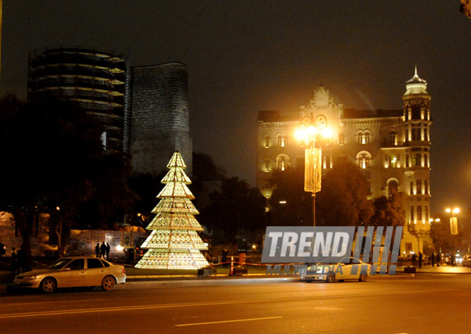 On the New Year Eve. Baku, Azerbaijan, Dec.21, 2012