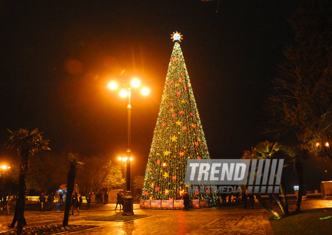 On the New Year Eve. Baku, Azerbaijan, Dec.21, 2012