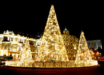 On the New Year Eve. Baku, Azerbaijan, Dec.21, 2012