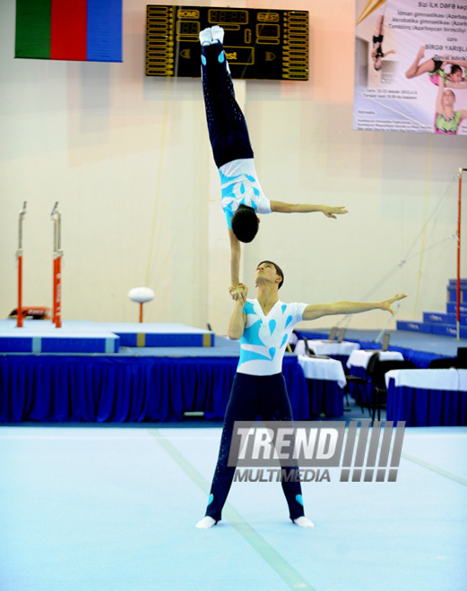 İdman gimnastikası, akrobatika və tamblinq üzrə birgə yarışlar. Bakı, Azərbaycan, 22 dekabr 2012