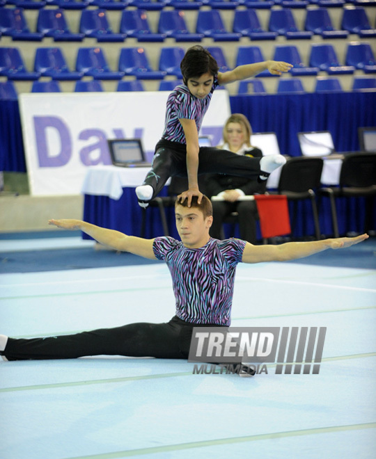 İdman gimnastikası, akrobatika və tamblinq üzrə birgə yarışlar. Bakı, Azərbaycan, 22 dekabr 2012