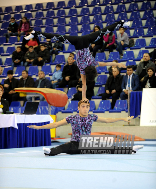 İdman gimnastikası, akrobatika və tamblinq üzrə birgə yarışlar. Bakı, Azərbaycan, 22 dekabr 2012