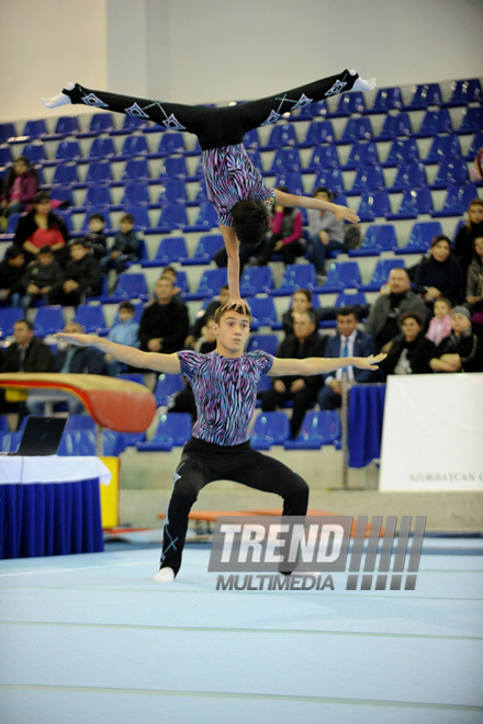 İdman gimnastikası, akrobatika və tamblinq üzrə birgə yarışlar. Bakı, Azərbaycan, 22 dekabr 2012