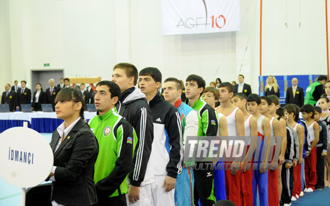 İdman gimnastikası, akrobatika və tamblinq üzrə birgə yarışlar. Bakı, Azərbaycan, 22 dekabr 2012