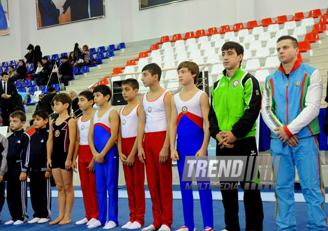 İdman gimnastikası, akrobatika və tamblinq üzrə birgə yarışlar. Bakı, Azərbaycan, 22 dekabr 2012