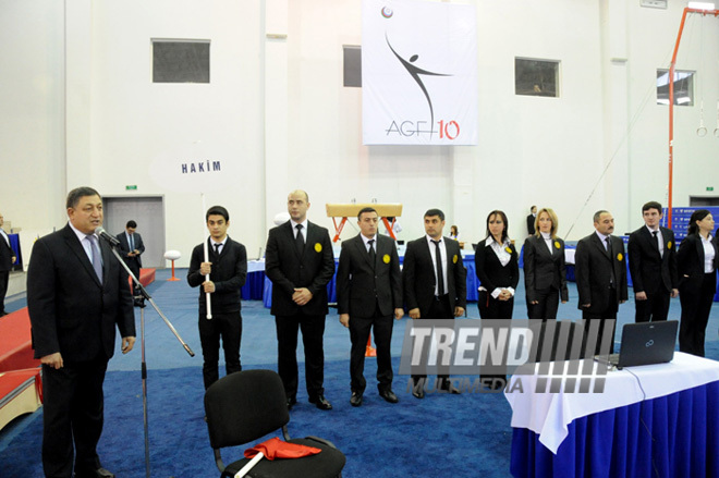 İdman gimnastikası, akrobatika və tamblinq üzrə birgə yarışlar. Bakı, Azərbaycan, 22 dekabr 2012