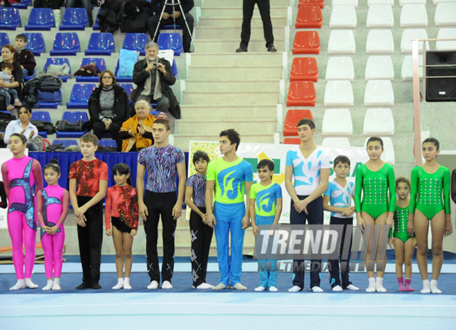 İdman gimnastikası, akrobatika və tamblinq üzrə birgə yarışlar. Bakı, Azərbaycan, 22 dekabr 2012