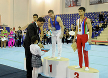 İdman gimnastikası, akrobatika və tamblinq üzrə birgə yarışlar başa çatıb. Bakı, Azərbaycan, 23 dekabr 2012