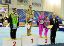 İdman gimnastikası, akrobatika və tamblinq üzrə birgə yarışlar başa çatıb. Bakı, Azərbaycan, 23 dekabr 2012