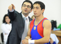 İdman gimnastikası, akrobatika və tamblinq üzrə birgə yarışlar başa çatıb. Bakı, Azərbaycan, 23 dekabr 2012