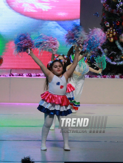 Mostly children are happy with arrival of the New Year. Baku, Azerbaijan, Jan.04, 2013