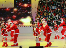 Mostly children are happy with arrival of the New Year. Baku, Azerbaijan, Jan.04, 2013