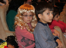 Mostly children are happy with arrival of the New Year. Baku, Azerbaijan, Jan.04, 2013