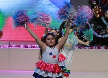 Mostly children are happy with arrival of the New Year. Baku, Azerbaijan, Jan.04, 2013