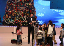 Mostly children are happy with arrival of the New Year. Baku, Azerbaijan, Jan.04, 2013