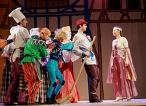 Première of children's musical "Seamstress and sweeper". Baku, Azerbaijan, Jan.04, 2013