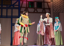 Première of children's musical "Seamstress and sweeper". Baku, Azerbaijan, Jan.04, 2013