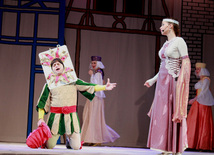 Première of children's musical "Seamstress and sweeper". Baku, Azerbaijan, Jan.04, 2013