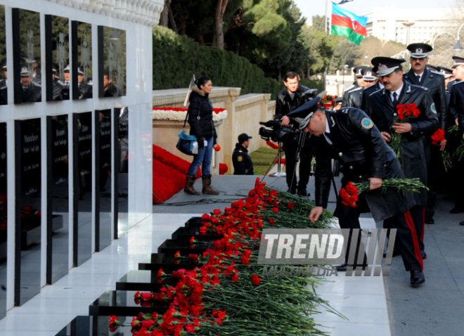 Azerbaijani public honors 20 January tragedy victims’ blessed memory. Baku, Azerbaijan, Jan.20, 2013