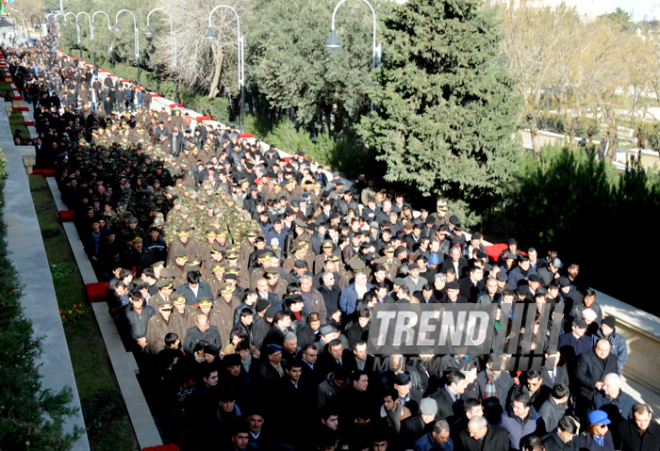 Azerbaijani public honors 20 January tragedy victims’ blessed memory. Baku, Azerbaijan, Jan.20, 2013