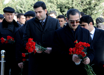 Azerbaijani public honors 20 January tragedy victims’ blessed memory. Baku, Azerbaijan, Jan.20, 2013