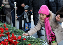 Azerbaijani public honors 20 January tragedy victims’ blessed memory. Baku, Azerbaijan, Jan.20, 2013