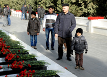 Azerbaijani public honors 20 January tragedy victims’ blessed memory. Baku, Azerbaijan, Jan.20, 2013