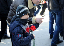 Azerbaijani public honors 20 January tragedy victims’ blessed memory. Baku, Azerbaijan, Jan.20, 2013