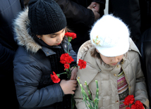 Azerbaijani public honors 20 January tragedy victims’ blessed memory. Baku, Azerbaijan, Jan.20, 2013