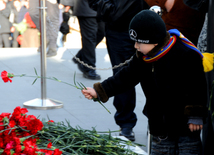 Azerbaijani public honors 20 January tragedy victims’ blessed memory. Baku, Azerbaijan, Jan.20, 2013