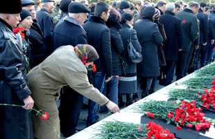 Azerbaijani public honors 20 January tragedy victims’ blessed memory. Baku, Azerbaijan, Jan.20, 2013