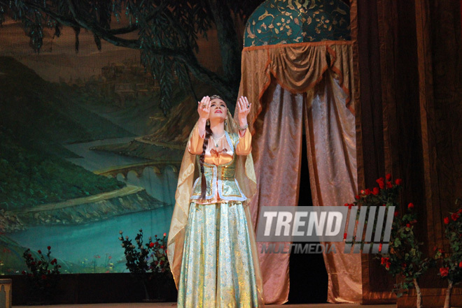 Premiere of "Asli and Kerem" opera by Azerbaijani outstanding composer Uzeyir Hajibeyov held in the Azerbaijan State Academic Opera and Ballet Theatre. Baku, Azerbaijan, Jan.23, 2013