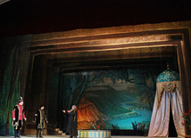 Premiere of "Asli and Kerem" opera by Azerbaijani outstanding composer Uzeyir Hajibeyov held in the Azerbaijan State Academic Opera and Ballet Theatre. Baku, Azerbaijan, Jan.23, 2013