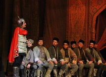 Premiere of "Asli and Kerem" opera by Azerbaijani outstanding composer Uzeyir Hajibeyov held in the Azerbaijan State Academic Opera and Ballet Theatre. Baku, Azerbaijan, Jan.23, 2013