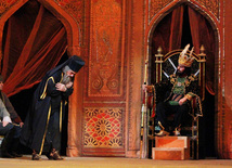 Premiere of "Asli and Kerem" opera by Azerbaijani outstanding composer Uzeyir Hajibeyov held in the Azerbaijan State Academic Opera and Ballet Theatre. Baku, Azerbaijan, Jan.23, 2013