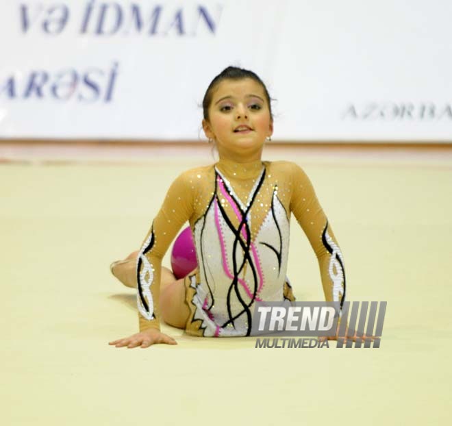 Bədii gimnastika üzrə 20-ci Bakı birinciliyi. Bakı, Azərbaycan, 01 fevral 2013