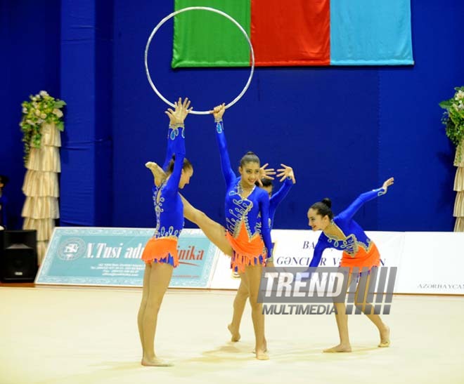 Bədii gimnastika üzrə 20-ci Bakı birinciliyi. Bakı, Azərbaycan, 01 fevral 2013