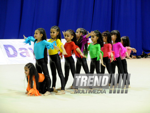 Второй день соревнований ХХ первенства Баку по художественной гимнастике. Баку, Азербайджан, 02 февраля 2013 г.