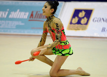 Второй день соревнований ХХ первенства Баку по художественной гимнастике. Баку, Азербайджан, 02 февраля 2013 г.