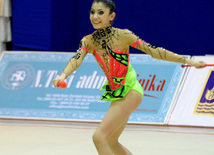 Второй день соревнований ХХ первенства Баку по художественной гимнастике. Баку, Азербайджан, 02 февраля 2013 г.