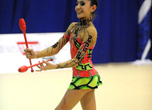 Второй день соревнований ХХ первенства Баку по художественной гимнастике. Баку, Азербайджан, 02 февраля 2013 г.