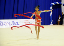 Второй день соревнований ХХ первенства Баку по художественной гимнастике. Баку, Азербайджан, 02 февраля 2013 г.
