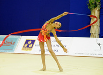 Второй день соревнований ХХ первенства Баку по художественной гимнастике. Баку, Азербайджан, 02 февраля 2013 г.