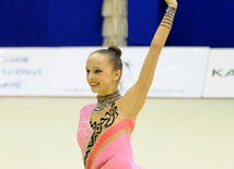 Второй день соревнований ХХ первенства Баку по художественной гимнастике. Баку, Азербайджан, 02 февраля 2013 г.