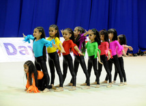 Второй день соревнований ХХ первенства Баку по художественной гимнастике. Баку, Азербайджан, 02 февраля 2013 г.